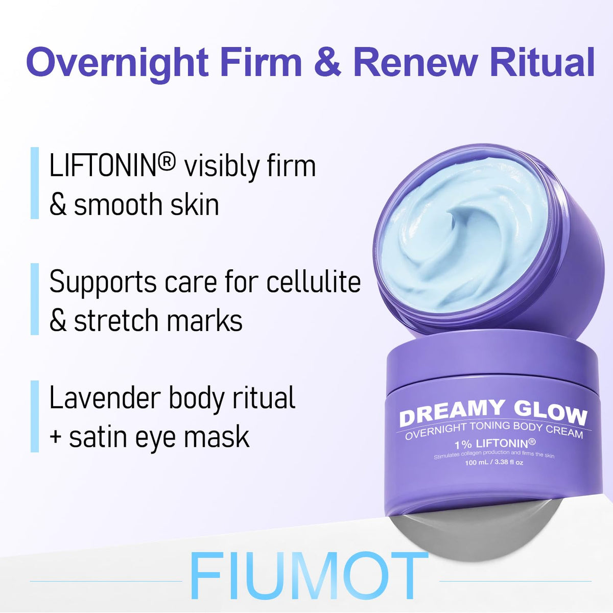 FIUMOT whipped cream texture close-up demonstrating fast absorption benefit