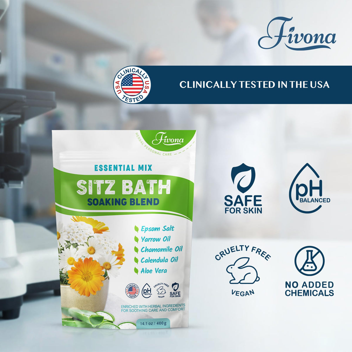 FIVONA sitz basin in use demonstrating comfortable targeted perineal soak