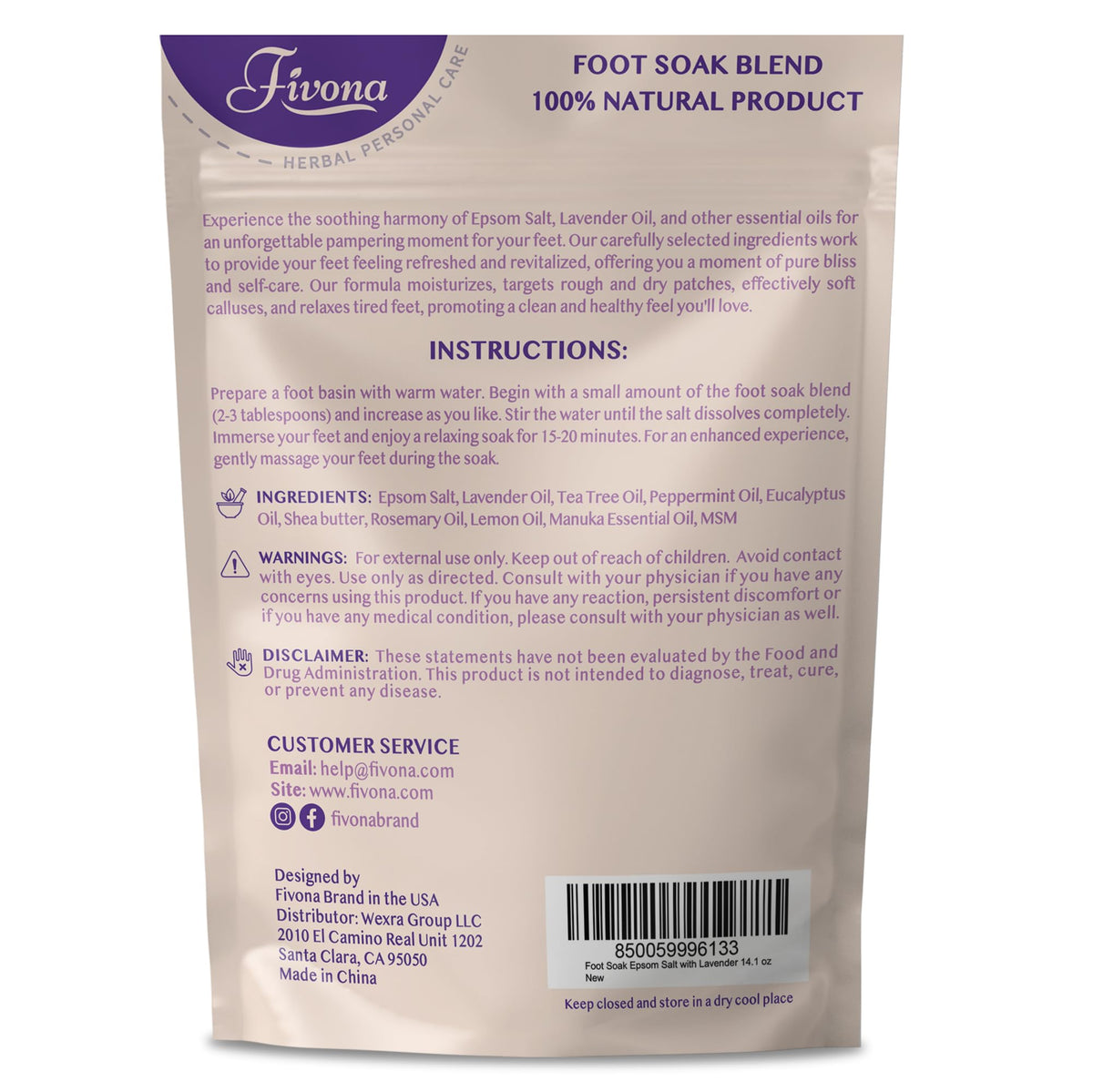 FIVONA nighttime foot bath setup conveying restorative self-care