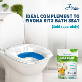FIVONA postpartum bathroom scene illustrating soothing at-home recovery soak