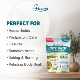 FIVONA close-up of salt texture highlighting soothing, grain-free dissolve