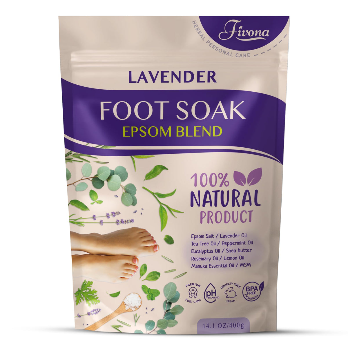 FIVONA jar front packaging showing product name and calming benefit