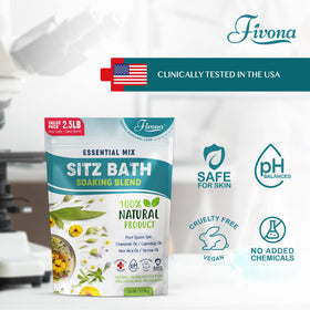 FIVONA poured salts from jar illustrating easy scooping and preparation benefit