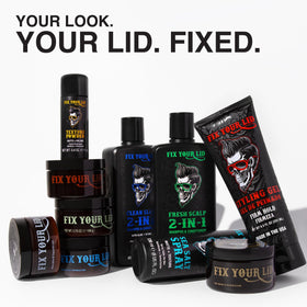 Fix Your Lid before and after styling showing improved shape and medium shine