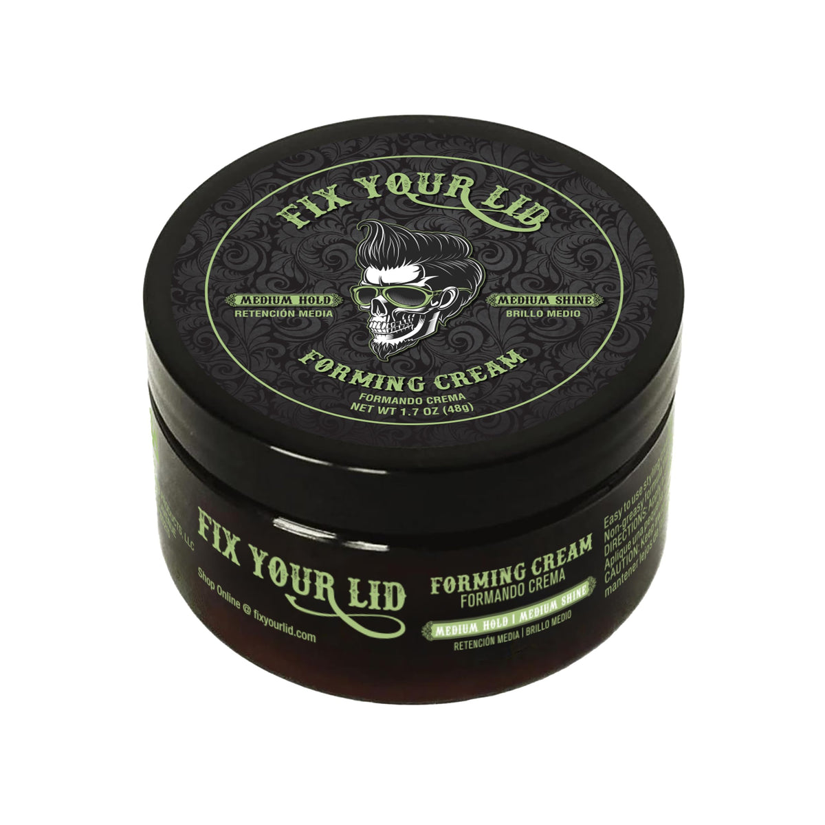 Fix Your Lid jar front packaging showing product name and 3.75 oz convenience