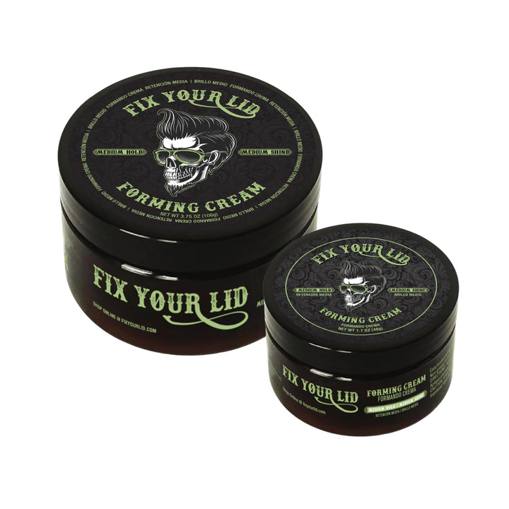 Fix Your Lid front packaging bundle showing both sizes and clear labeling benefit travel-ready