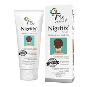 FIXDERMA front packaging showing product name and benefits for targeted treatment