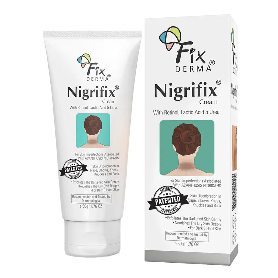 FIXDERMA front packaging showing product name and benefits for targeted treatment