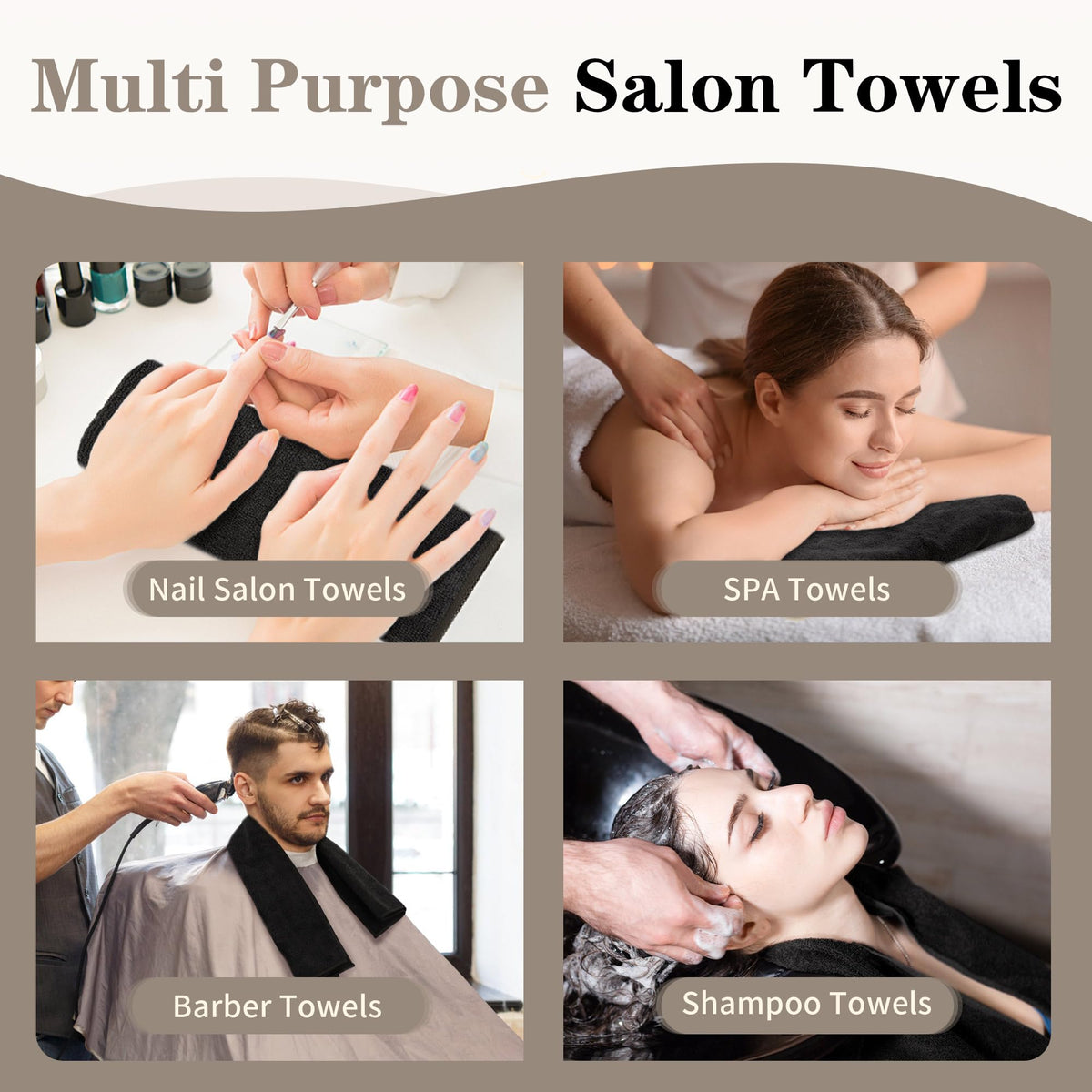 FIXSMITH towel held in hand showing 16x27 inch size for coverage