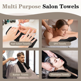 FIXSMITH towel held in hand showing 16x27 inch size for coverage