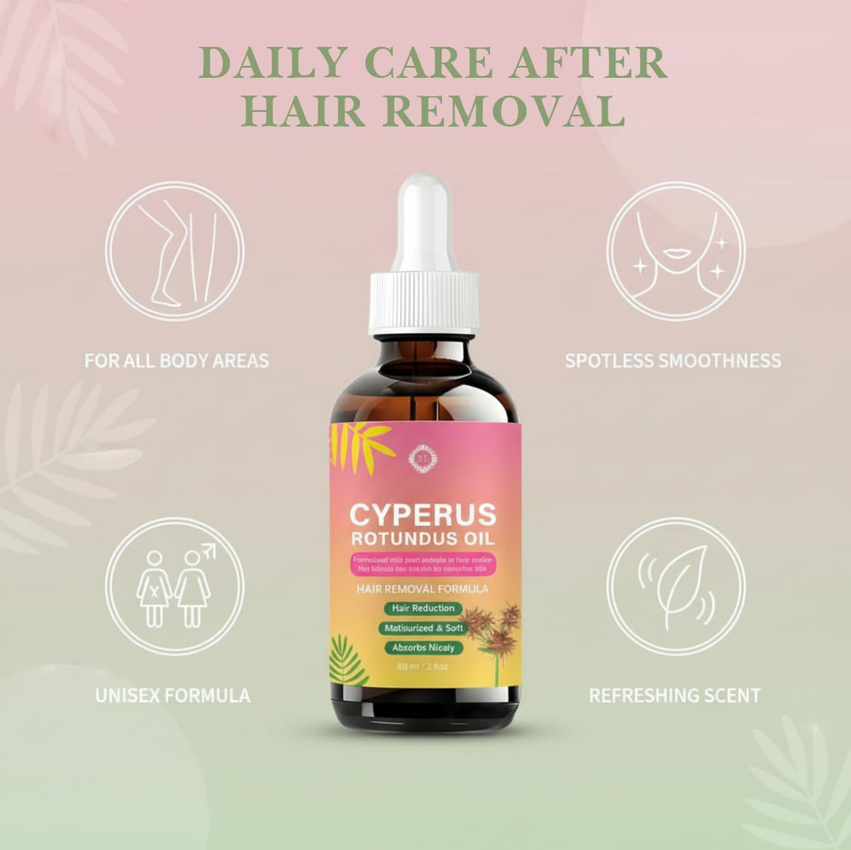 FJHAYRW oil drop on hand showing quick absorption and non-greasy feel