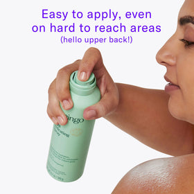 Flamingo close-up mist texture demonstrating lightweight absorption and even coverage