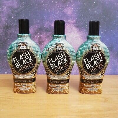 Flash Black applied before tanning bed session showing smooth application benefit