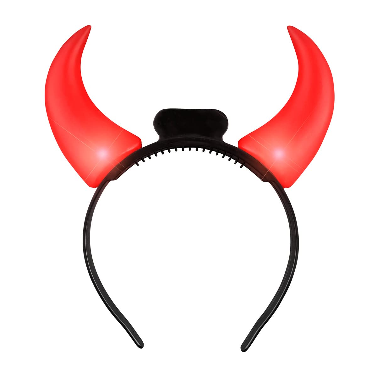 FlashingBlinkyLights headband worn at party shows visibility and fun benefit