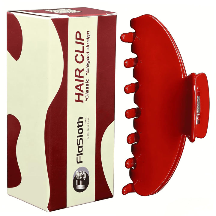 FlaSloth cherry red front packaging shows elegant gift-ready presentation