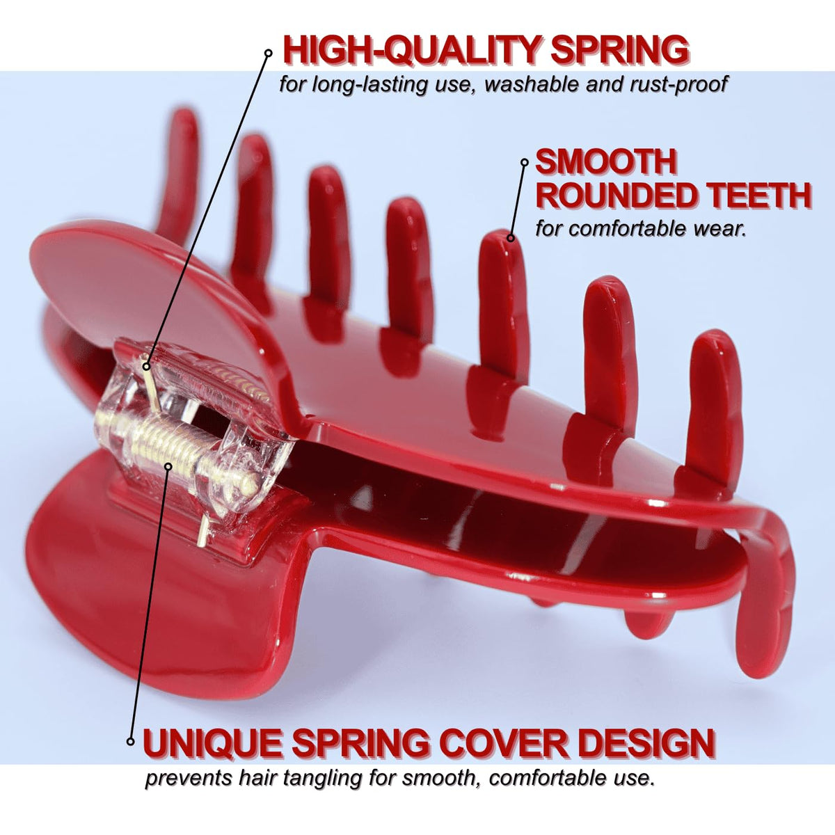 FlaSloth cherry red held in hand shows lightweight 20g comfort