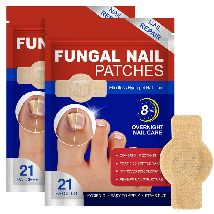 flasture front packaging showing 42 patches and product benefit