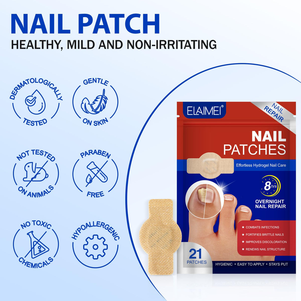 flasture individually wrapped patches packed for easy portability