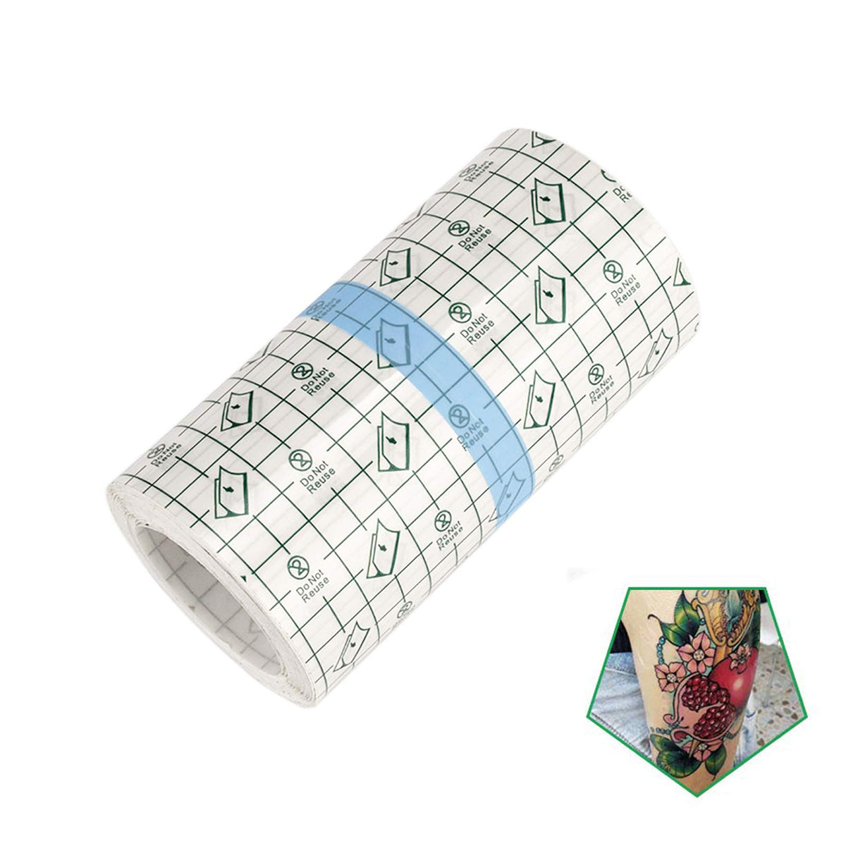Flatoedu clear bandage roll front packaging showing product name and size benefits