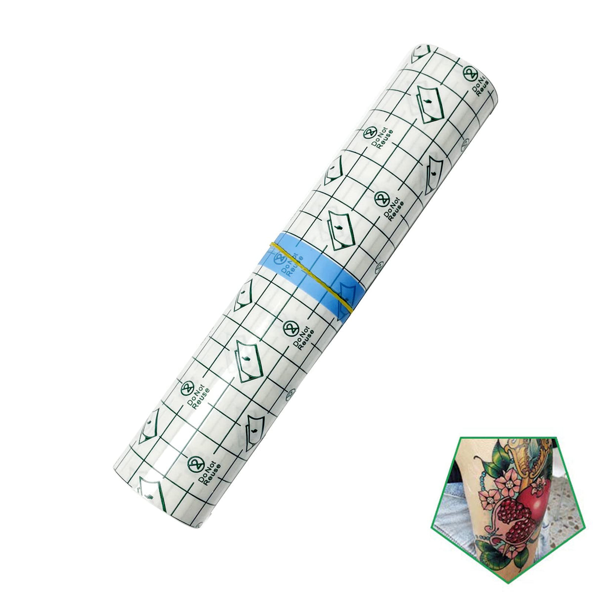 Flatoedu roll packaging showing product and protecting new tattoos