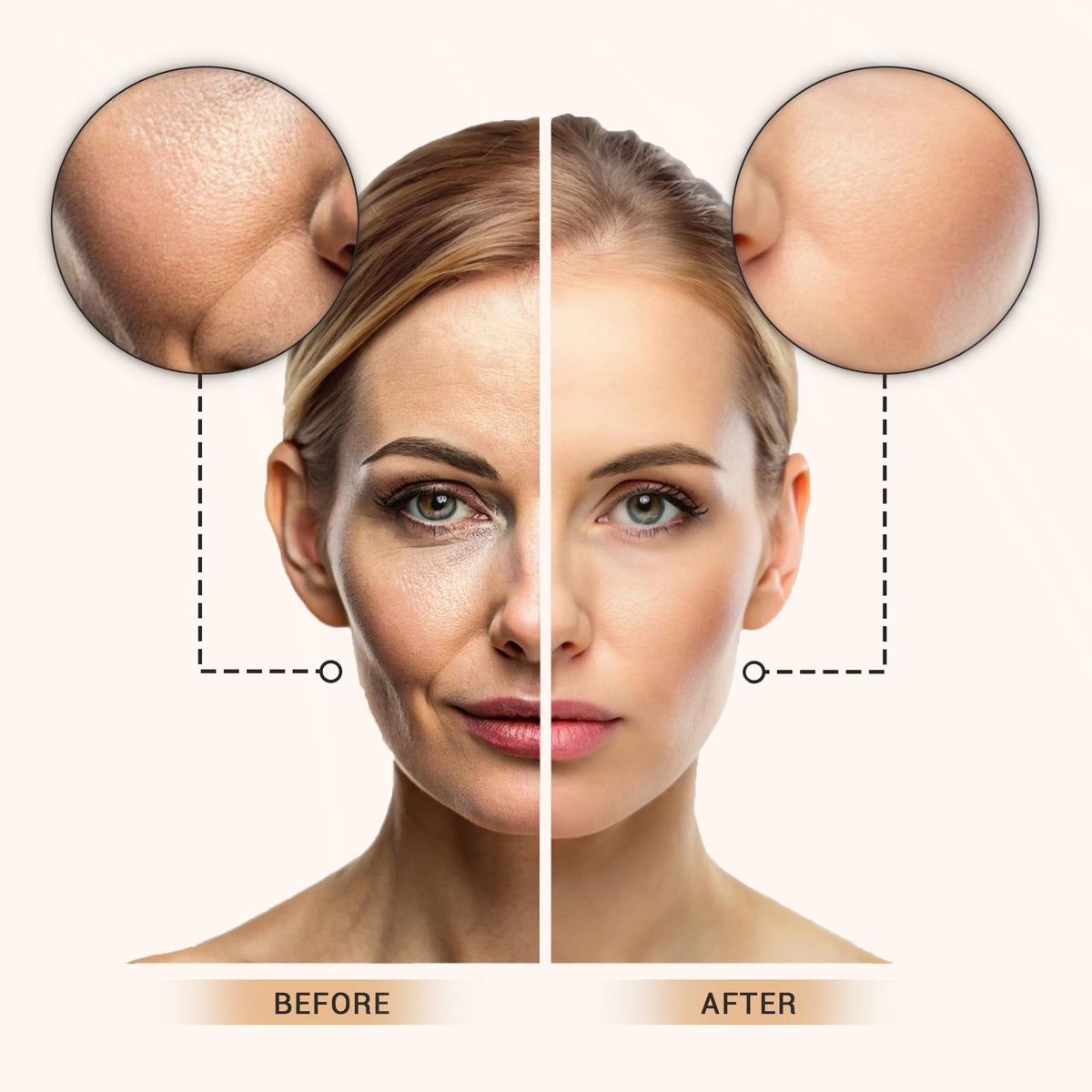 Flawless Radiance applied with fingers showing easy blending and natural-looking finish