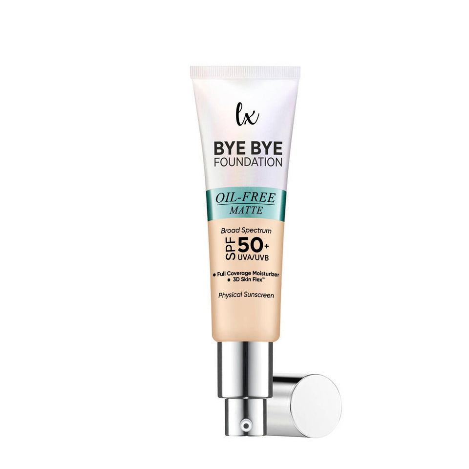 Flawless Radiance bottle front showing Light shade and compact packaging benefit: convenient daily use