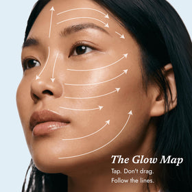 FLexiknee serum texture on skin displaying fast absorption and glow
