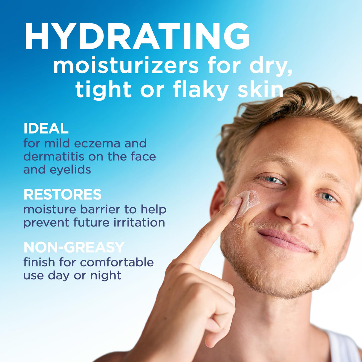 Flexitol close-up of cream texture highlighting colloidal oatmeal soothing benefit