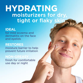Flexitol close-up of cream texture highlighting colloidal oatmeal soothing benefit