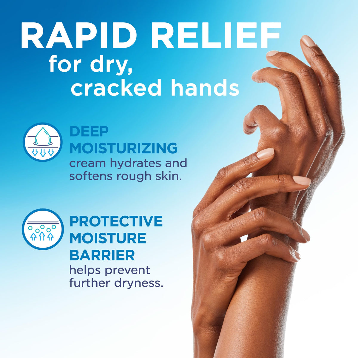 Flexitol hand balm tube open with cream at the tip for easy application
