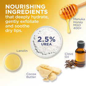 Flexitol ingredients label highlighting 400+ MGO Manuka Honey