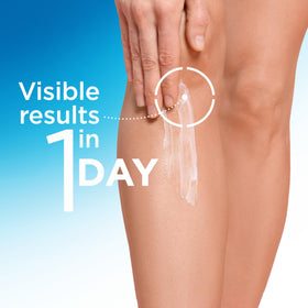 Flexitol tube open with cream dispensed, brand showing effortless application