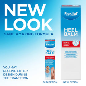 Flexitol tube close-up ingredient label highlighting active urea benefit