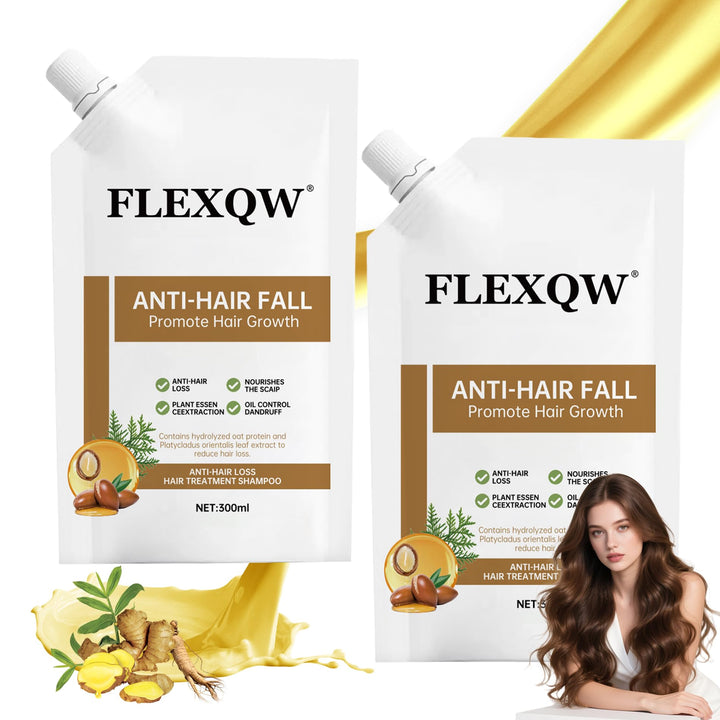 FLEXQW front bottle view showing label and clear benefits for stronger roots
