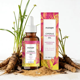 FLEXQW front packaging showing soothing post-depilation benefits