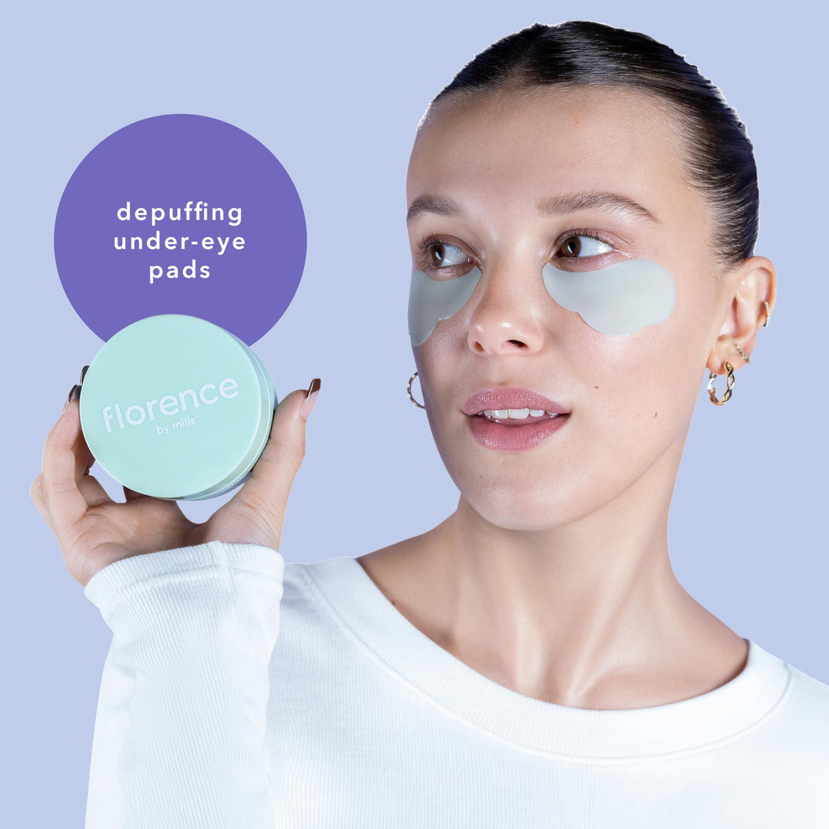 florence by mills close-up of a single cloud gel pad highlighting smooth cooling surface