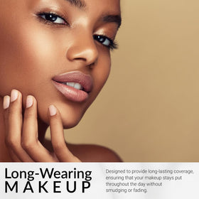 Flori Roberts application with brush showing full coverage application and precise blending benefit