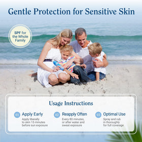 Florida Salt Scrubs being used on beach showing reef-friendly protection