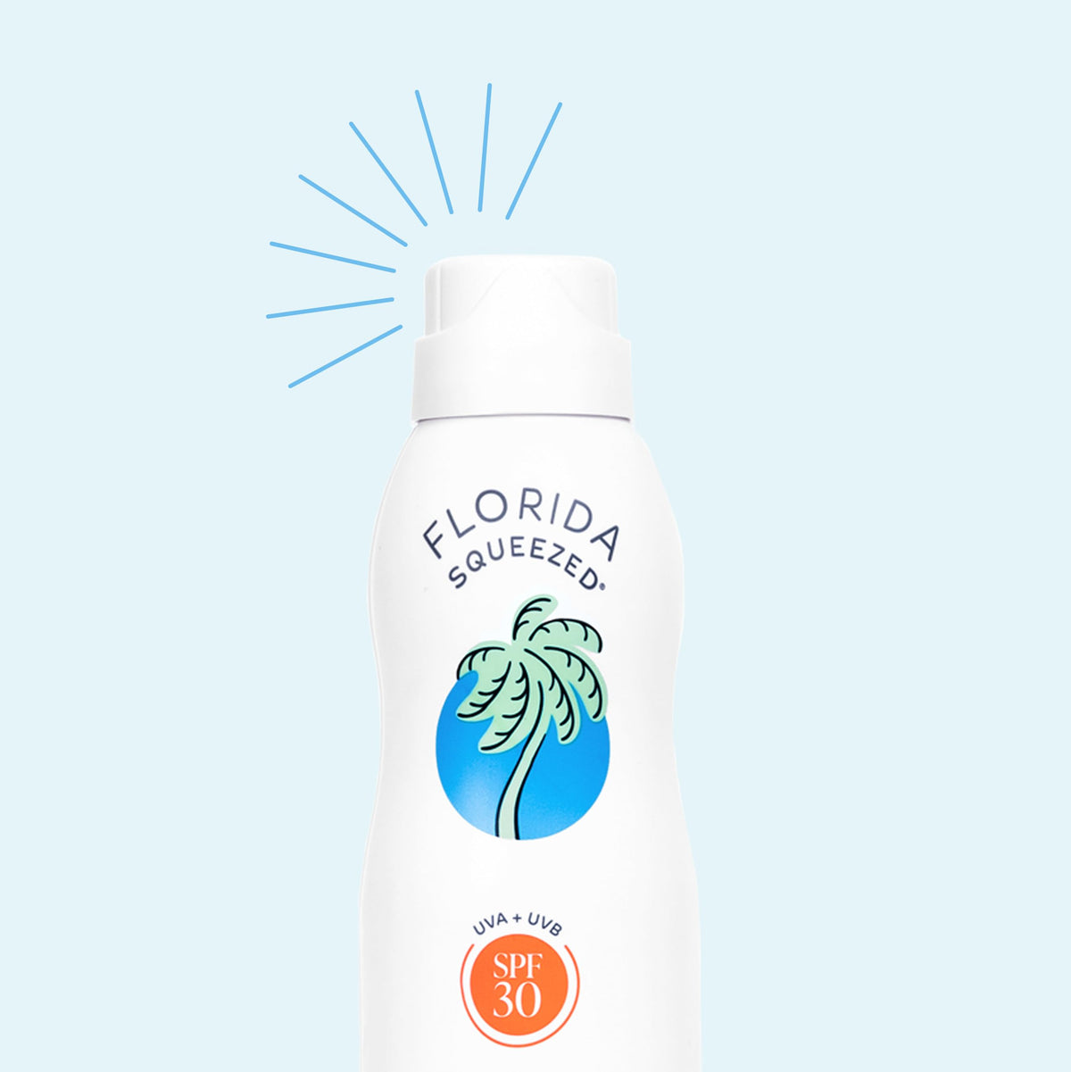 Florida Squeezed fine mist texture close up demonstrating lightweight fast drying