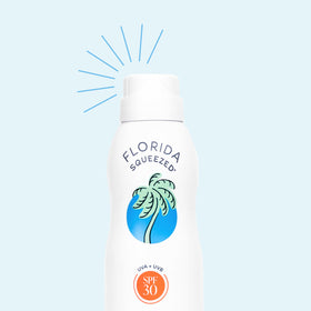 Florida Squeezed fine mist texture close up demonstrating lightweight fast drying