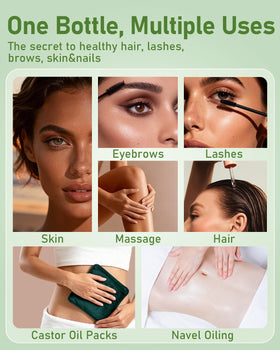 Florisan applied to eyelashes and eyebrows with spoolie for fuller, conditioned hair benefit