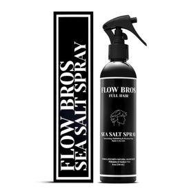 Flow Bros front bottle view showing label and 8oz size and easy grip