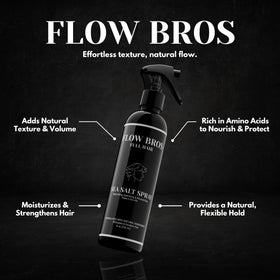 Flow Bros bottle beside ruler showing 8oz volume for scale
