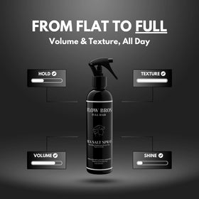 Flow Bros textured waves in hair demonstrating natural beachy volume