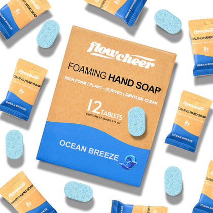 flowcheer front packaging showing 12-pack and eco carton benefits