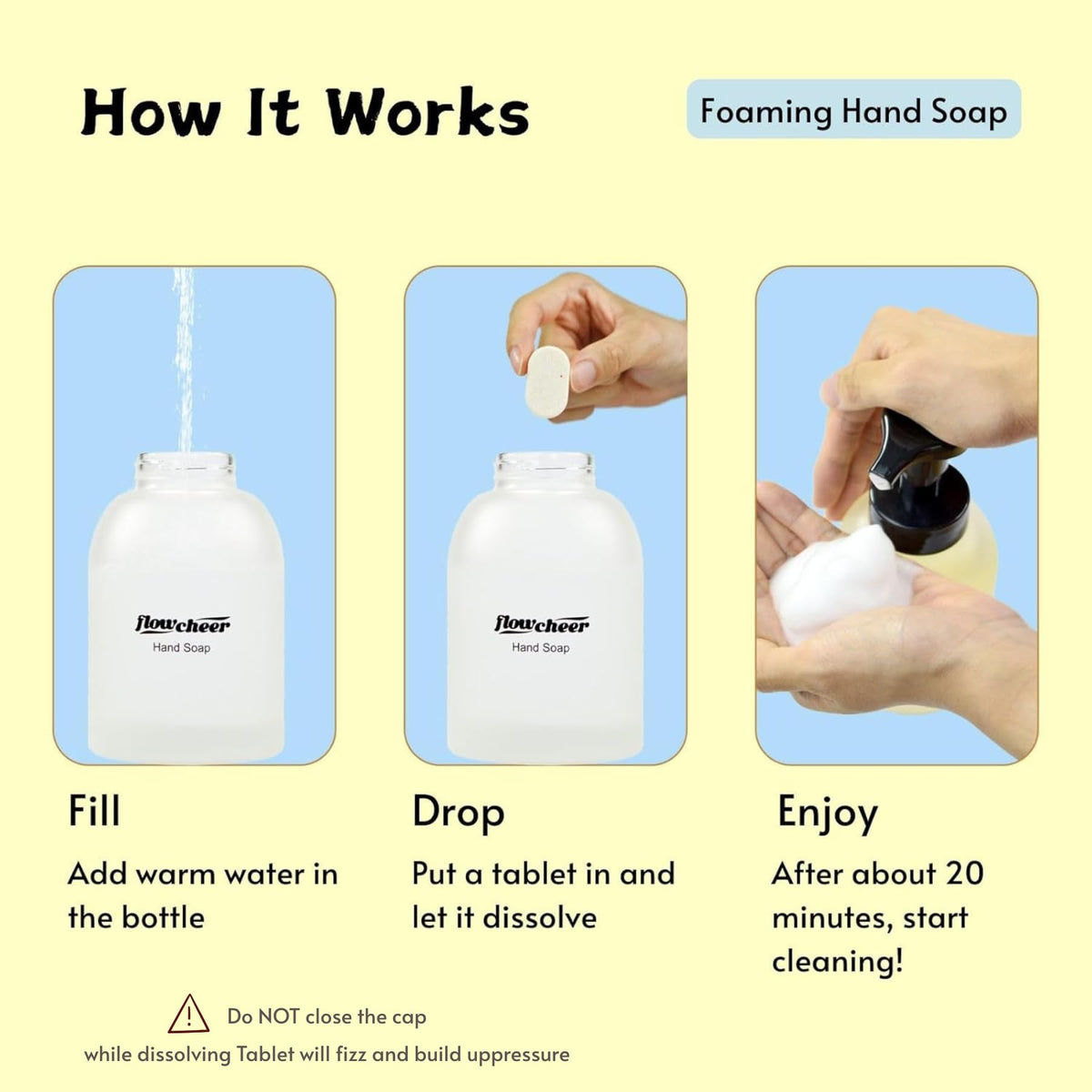 flowcheer label ingredients focus highlighting plant-based formula and safety