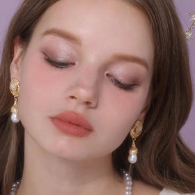 Flower Knows model wearing Eden's Angel daytime eye look for soft definition