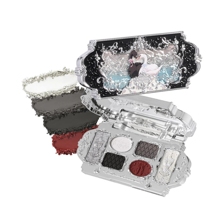 Flower Knows palette front view showing ornate ballet design and compact size benefit