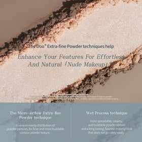 Flower Knows close-up of embossed powders highlighting texture and smooth blend