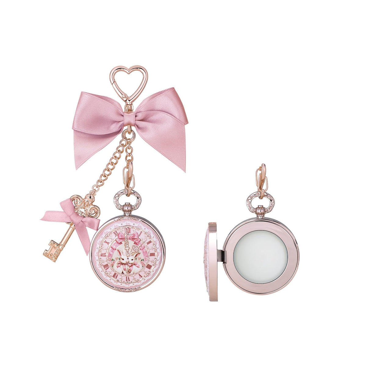 Flower Knows front packaging showing bunny charm and vintage design benefit: portable hydration